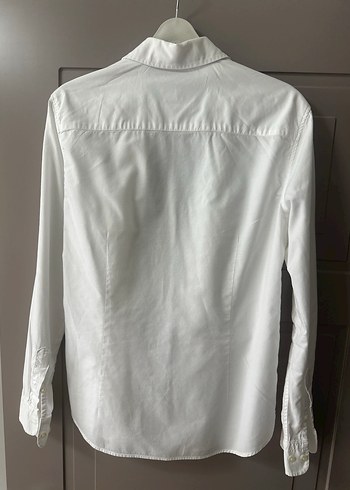 Beyaz Düğmeli Erkek Gömlek - Görsel 3