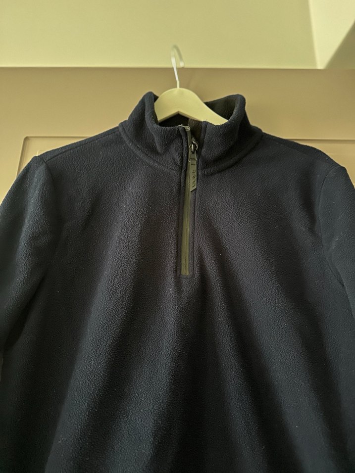 Erkek Lacivert Yarım Fermuarlı Polar - Görsel 2