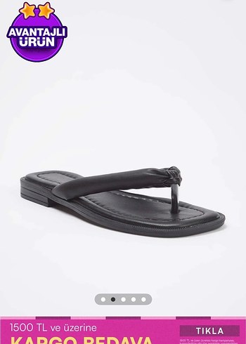 Siyah Tokalı İnce Topuklu Kadın Terlik - Görsel 2