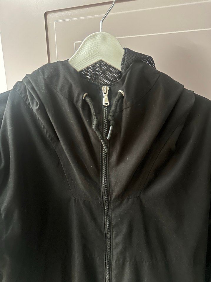 Siyah Kapüşonlu Fermuarlı erkek Ceket - Görsel 2