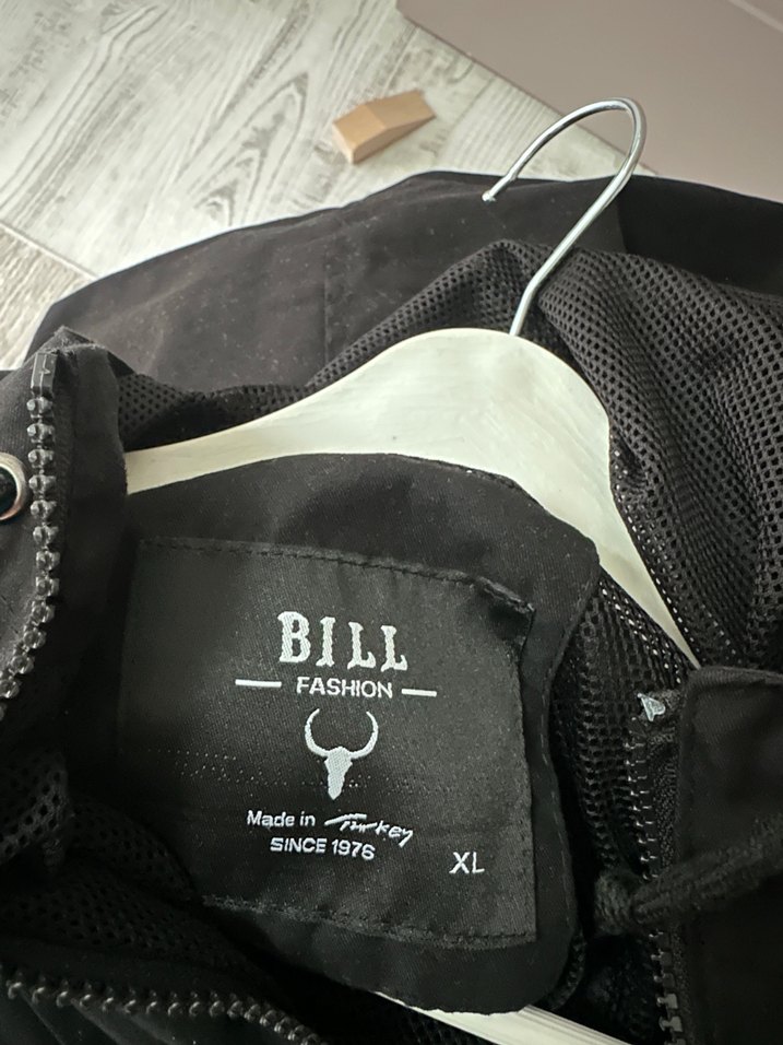 Siyah Kapüşonlu Fermuarlı erkek Ceket - Görsel 5