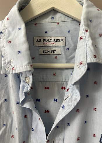 Mavi Pamuklu Baskılı Erkek Gömlek - Görsel 3