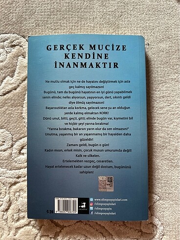  Gerçek mucize kendine inanmaktır kitap