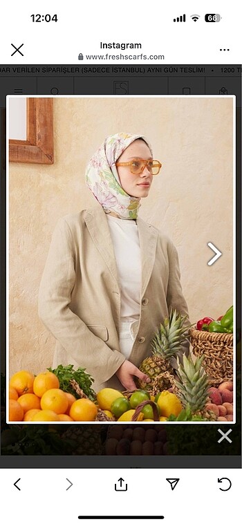 Arya desen pamuk İpek freshscarfs eşarp