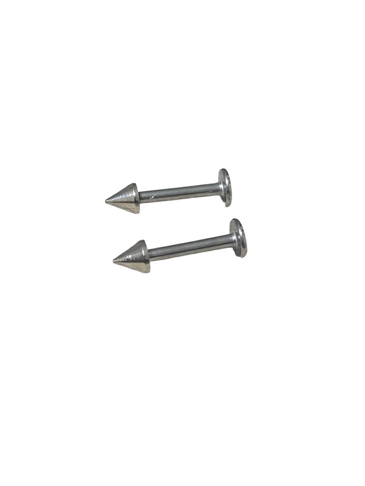 Minimalist Gri Altın Metalik Punk Piercing - Görsel 2