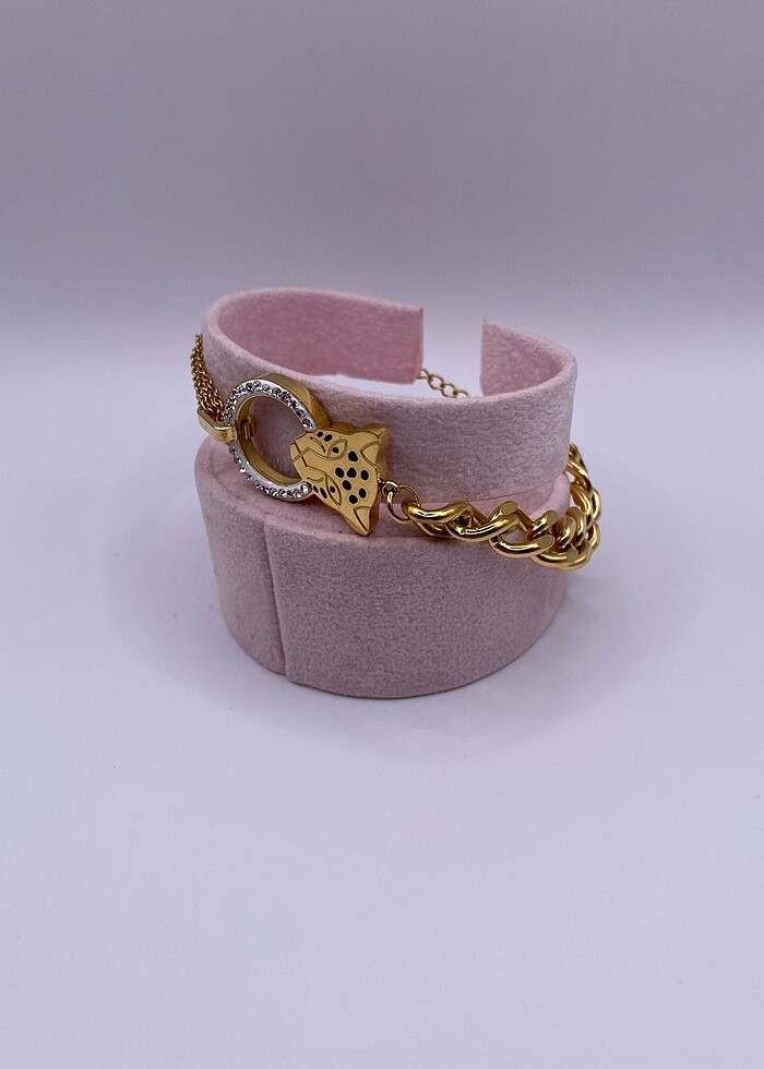 Zirkon Taşlı Çelik Bileklik - Görsel 2