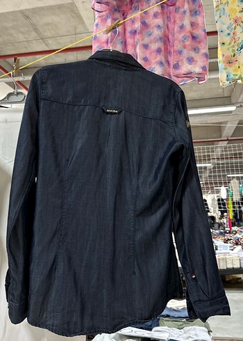 36 Beden lacivert Renk U.S. Polo Assn. Gri Denim Erkek Gömlek