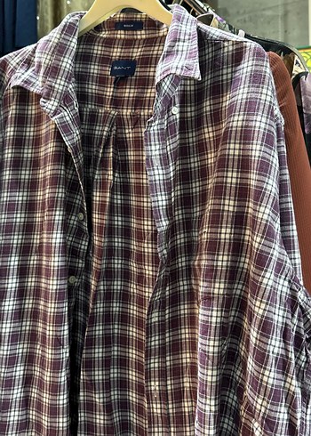 Bordo GANT Regular Erkek Gömlek Rozeti - Görsel 2