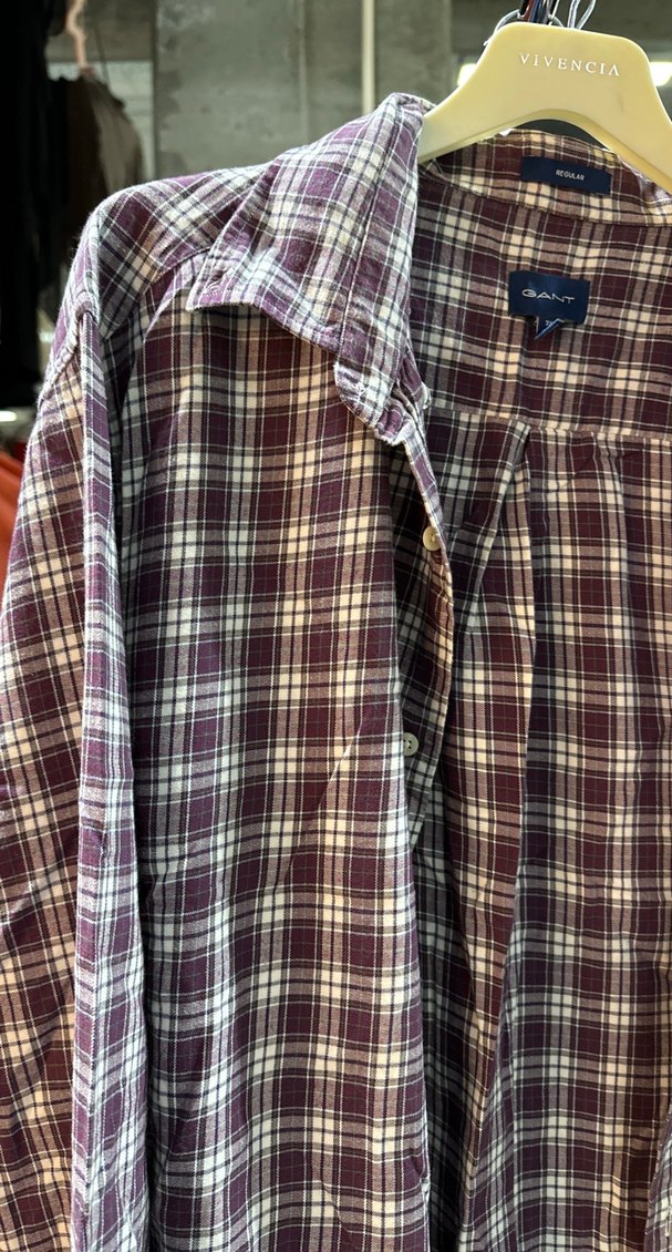 Bordo GANT Regular Erkek Gömlek Rozeti - Görsel 3