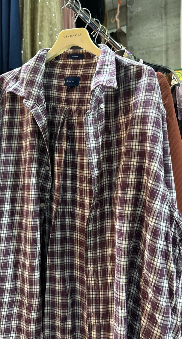 Bordo GANT Regular Erkek Gömlek Rozeti - Görsel 2