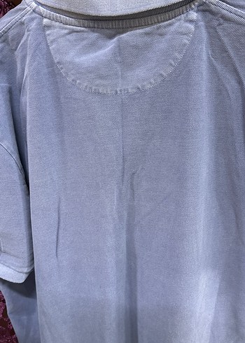 GANT Gri Denim Kısa Kollu Polo Tişört - Görsel 4