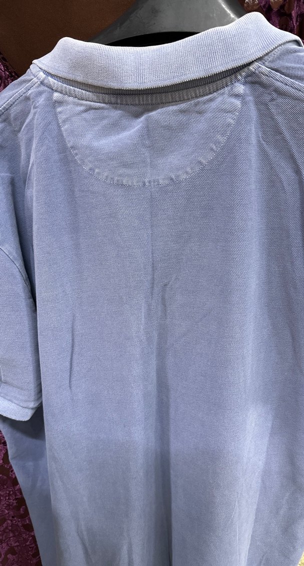 GANT Gri Denim Kısa Kollu Polo Tişört - Görsel 4