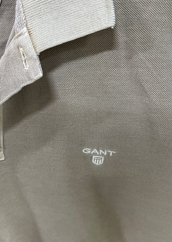 Bej GANT Erkek Keten Uzun Kollu Polo Tişört - Görsel 3