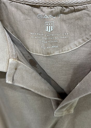 Bej GANT Erkek Keten Uzun Kollu Polo Tişört - Görsel 2