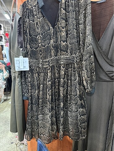 L koton leopar elbıse