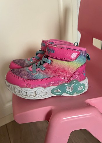Skechers Kız Çocuk Pembe Tie-Dye Spor Ayakkabı - Görsel 8