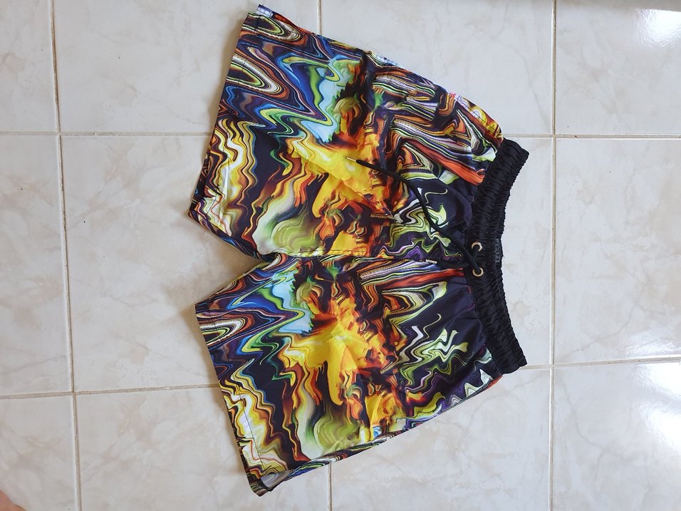 Erkek Renkli Desenli Mayo Şort - Görsel 2