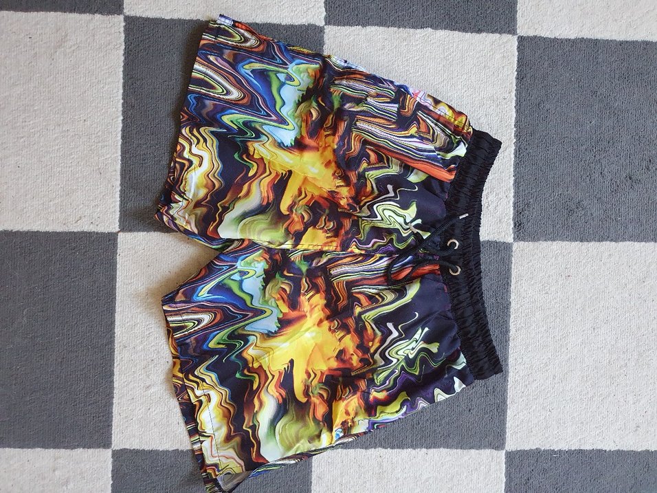 Erkek Renkli Desenli Mayo Şort - Görsel 4