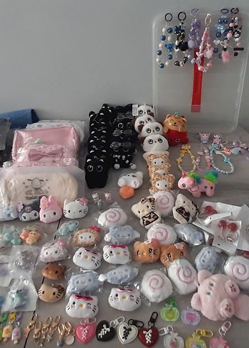 çanta charm peluş anahtarlık çanta süsü kalemlik kalem kutusu