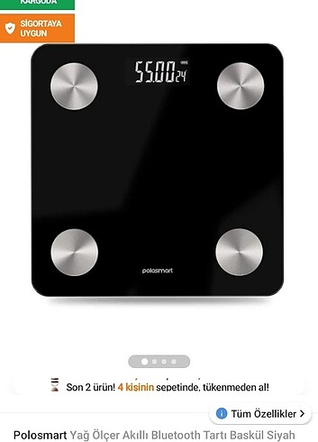 Polosmart Bluetooth lı baskül