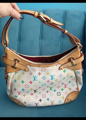 Renkli Baskılı Deri Kadın Çanta - Görsel 3