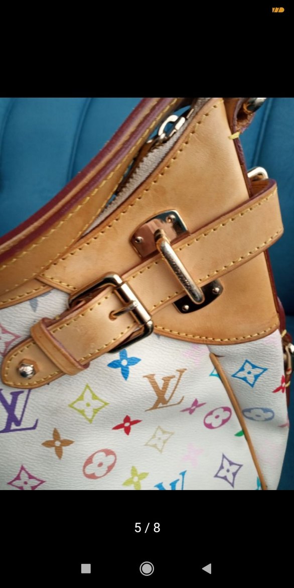 Renkli Baskılı Deri Kadın Çanta - Görsel 5