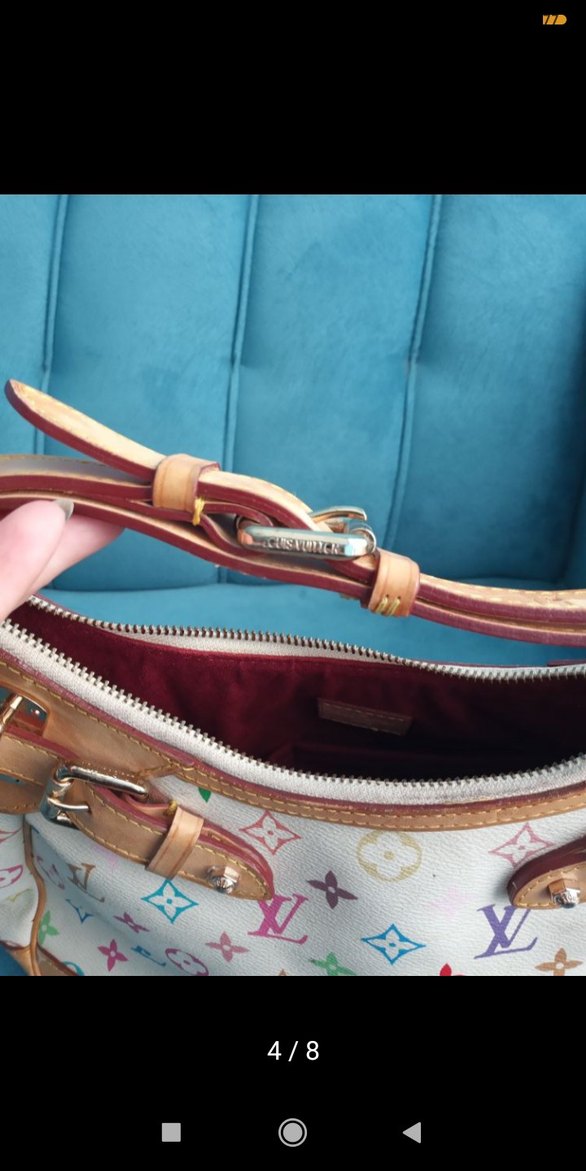 Renkli Baskılı Deri Kadın Çanta - Görsel 4