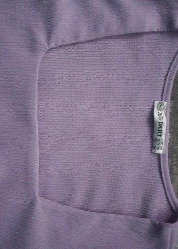 Mor Kısa Kollu Kadın Bluz 38 bedene uyumlu - Görsel 2