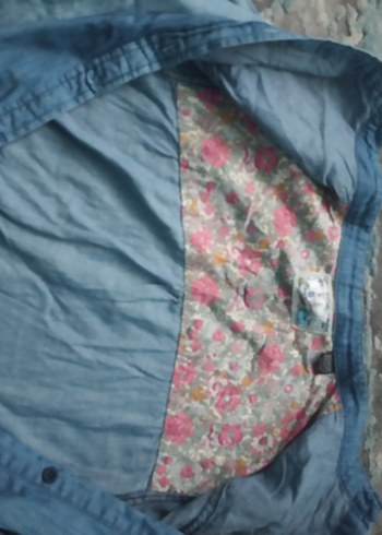 Nakışlı Düğmeli Kadın Kot Ceket - Görsel 3