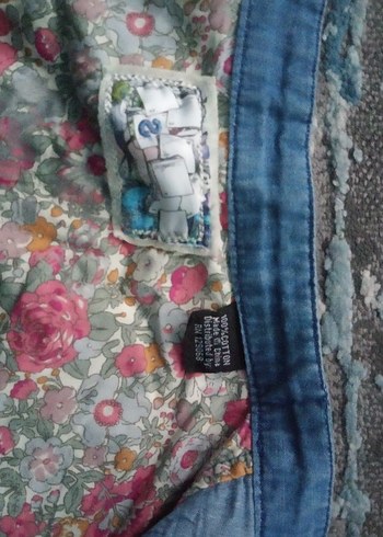 Nakışlı Düğmeli Kadın Kot Ceket - Görsel 4