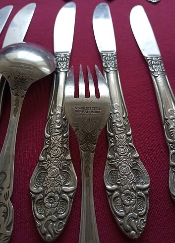 Vintage German çatal kaşık bıçak - Görsel 3