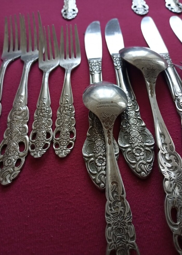 Vintage German çatal kaşık bıçak - Görsel 2