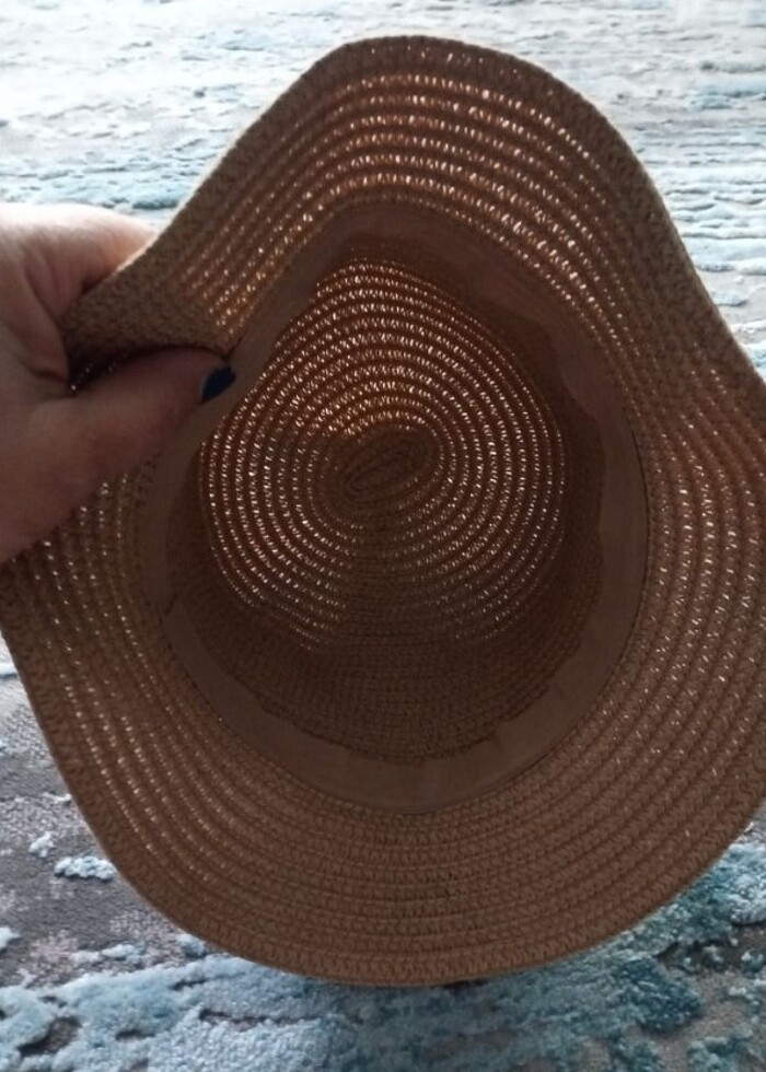 Kız çocuk hasır şapka - Görsel 2