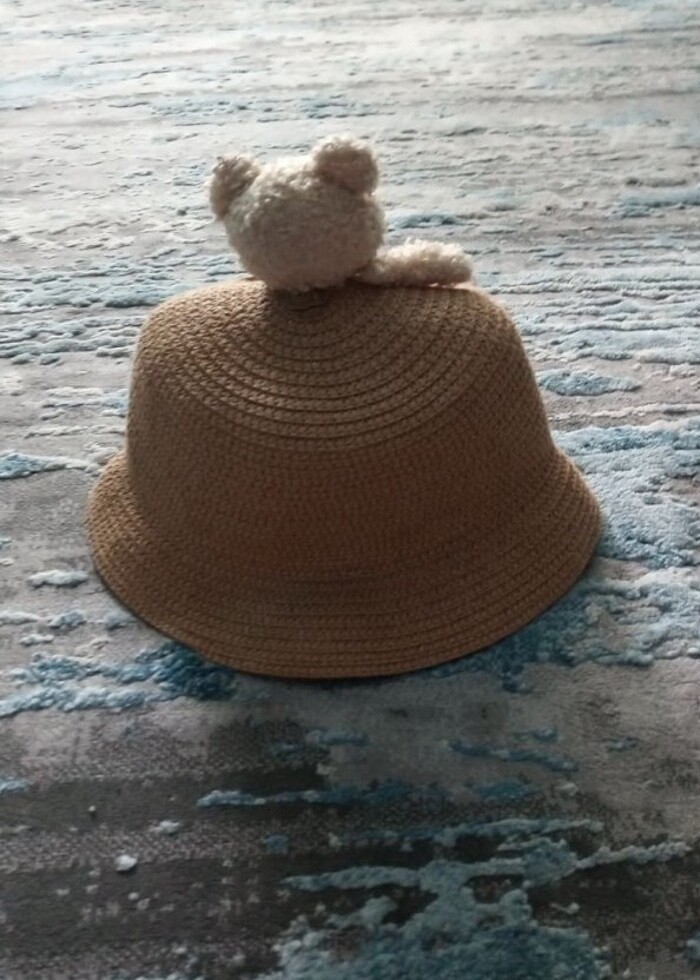 Kız çocuk hasır şapka - Görsel 3