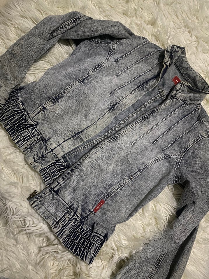 vintage denim ceket - Görsel 2