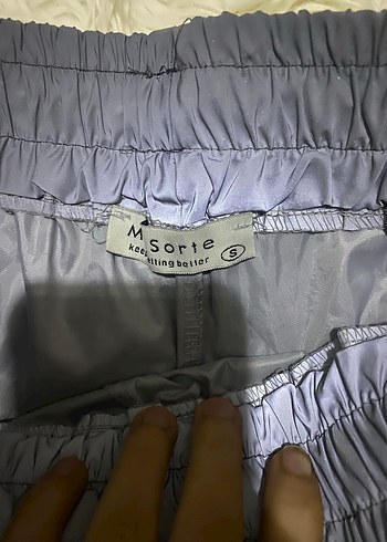 parlak mini spor şort - Görsel 4