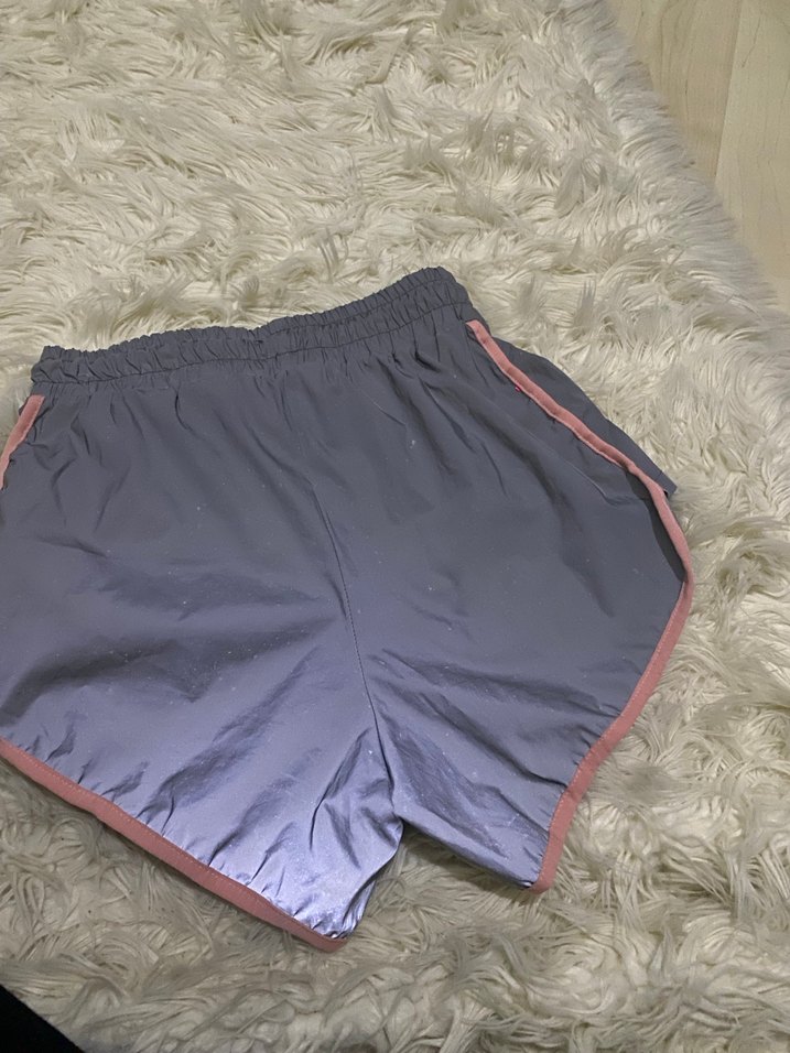 parlak mini spor şort - Görsel 3