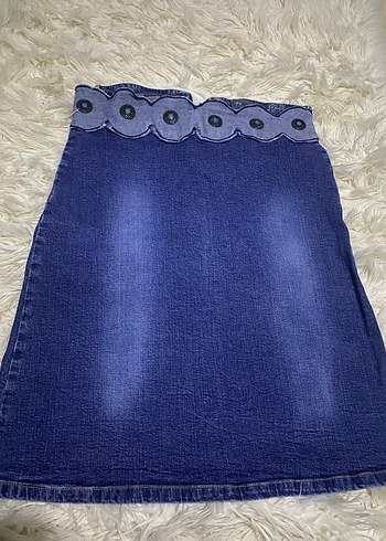 bel detaylı vintage etek - Görsel 2