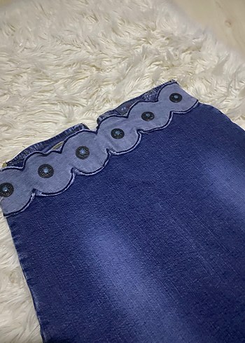 bel detaylı vintage etek - Görsel 3