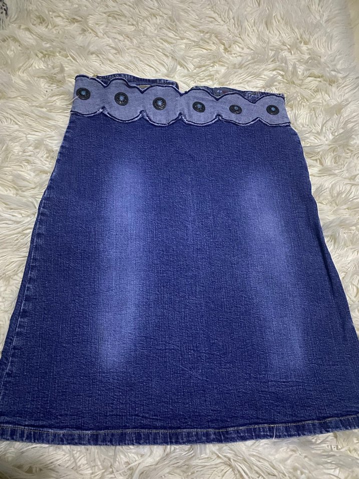 bel detaylı vintage etek - Görsel 2