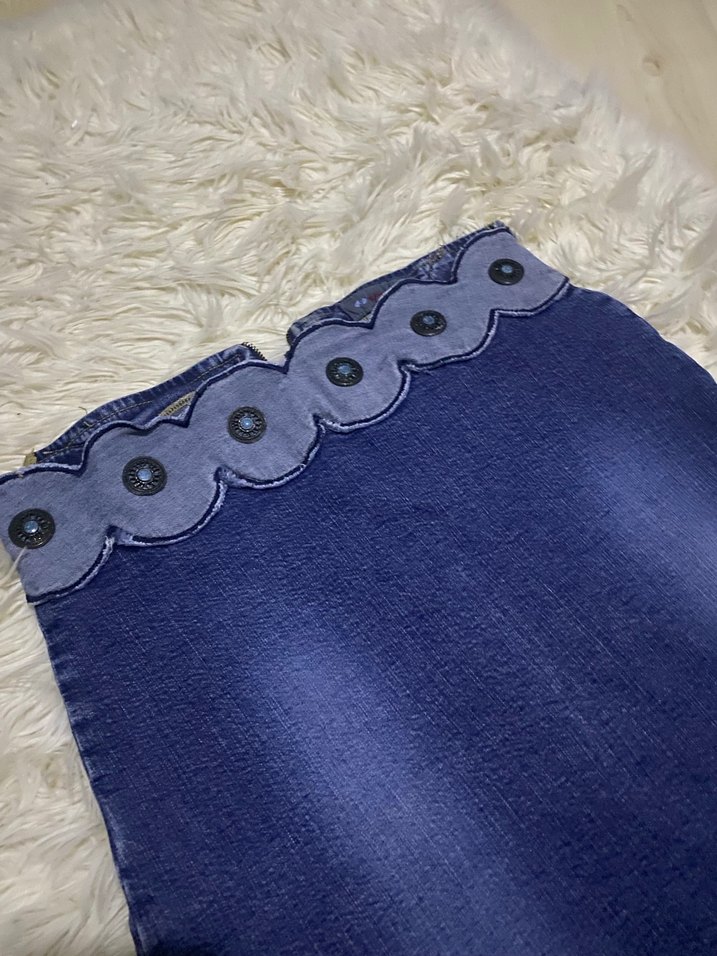 bel detaylı vintage etek - Görsel 3