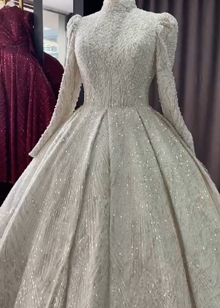 Setri nur Tesettür gelinlik - Görsel 4