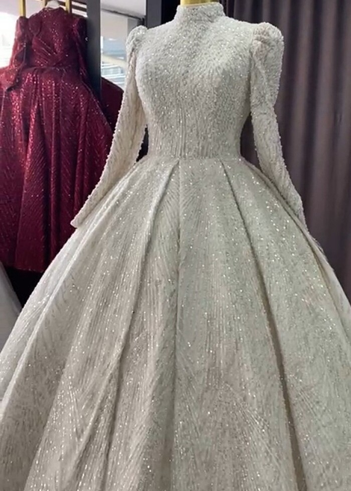 Setri nur tesettür gelinlik - Görsel 3