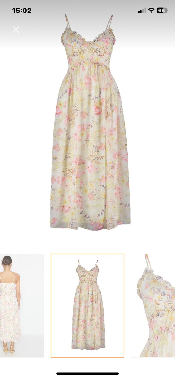 Çiçek Desenli Uzun Bohem Elbise - Görsel 2