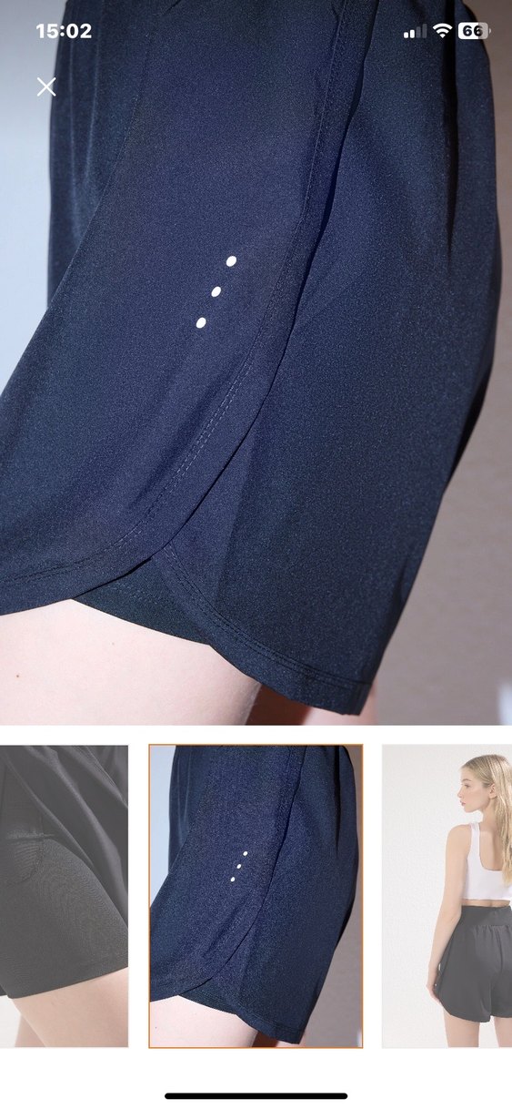 Siyah Rahat Kesim Mini Şort - Görsel 3