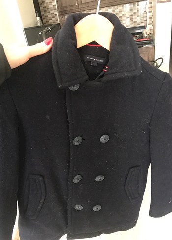 Erkek Çocuk Siyah orjinal Tommy hilfiger kaban - Görsel 6