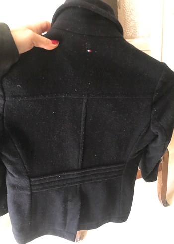 Erkek Çocuk Siyah orjinal Tommy hilfiger kaban - Görsel 2