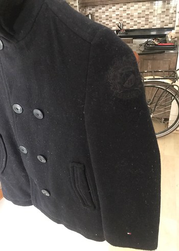 Erkek Çocuk Siyah orjinal Tommy hilfiger kaban - Görsel 5