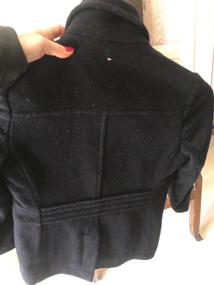 Erkek Çocuk Siyah orjinal Tommy hilfiger kaban - Görsel 2