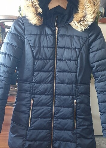xs Beden Koton kapsonlu mont